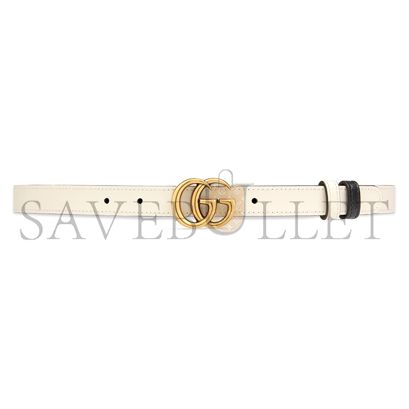 GUCCI GG MARMONT REVERSIBLE THIN BELT 2CM 659418